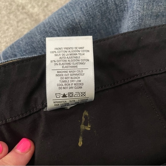 Hudson Jeans Skirt Denim and Twill Wraparound Blue Black Mini Jean Skirt Size 28 - Picture 12 of 16